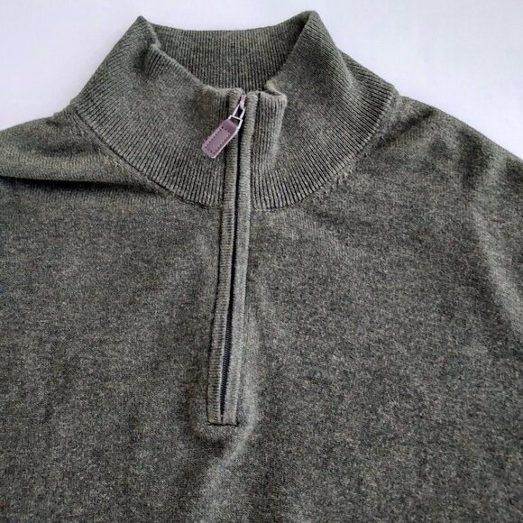 Jos. A. Bank Traveler Green Long Sleeve Pullover Sweater - Picture 8 of 11